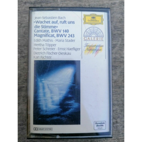 Jean-Sébastien Bach Cantate BWV 140-Magnificat BWV 243 Cassette DG... Jean-Sébastien Bach Cantate BWV 140-Magnificat BWV 243 Cassette DG...