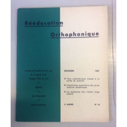 REEDUCATION ORTHOPHONIQUE N°16