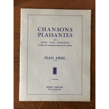 Chansons plaisantes op.94 Chansons plaisantes op.94