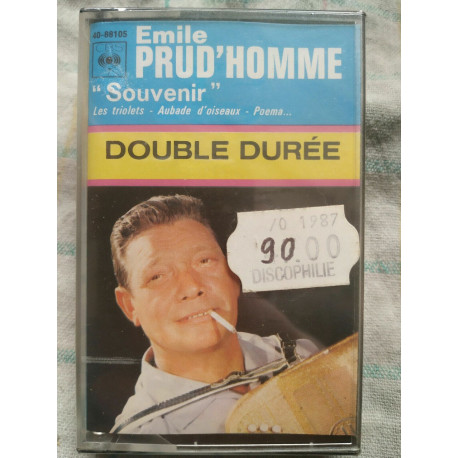 Emile Prud'homme Souvenir Cassette Audio-K7 NEUVE SOUS BLISTER
