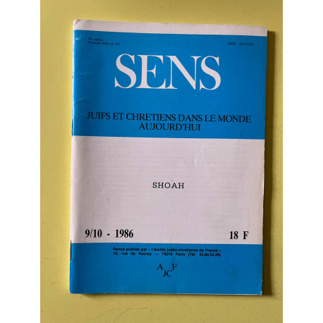 Sens n113 juifs et chrétiens dans le monde aujourd'hui... Sens n113 juifs et chrétiens dans le monde aujourd'hui...