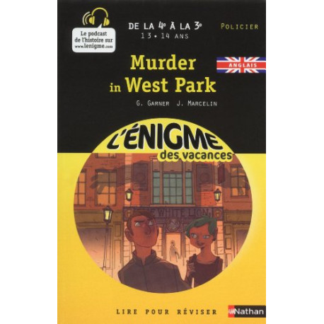 Cahier de vacances - Enigmes vacances Murder in west park Cahier de vacances - Enigmes vacances Murder in west park