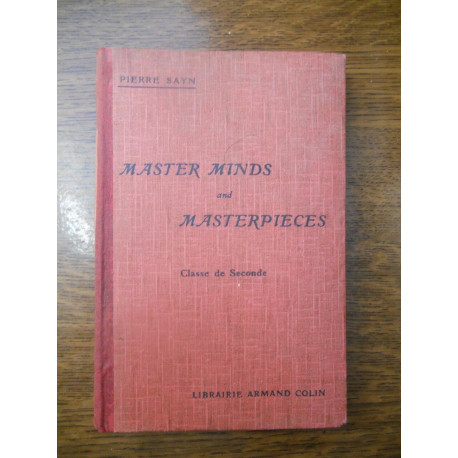 Pierre sayn Master minds and masterpieces classe de seconde Armand... Pierre sayn Master minds and masterpieces classe de seconde Armand...