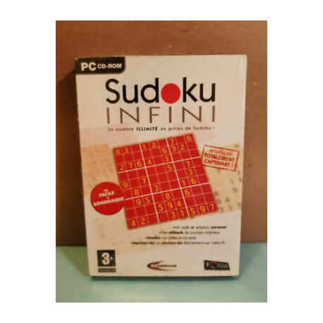 Sudoku infini CD-ROM PC Neuf sous blister