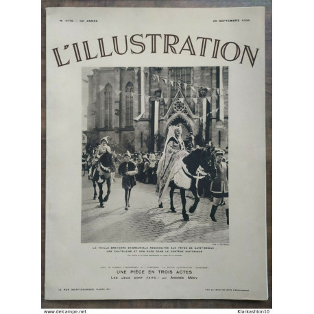 L'Illustration N°4778 29 Septembre 1934
