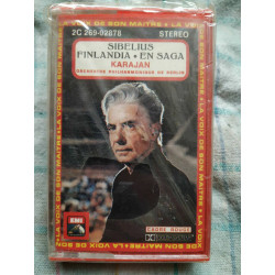 Sibelius Finlandia En Saga Karajan Cassette Audio-K7 NEUVE SOUS...