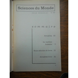 Sciences du Monde n65 la machine humaine