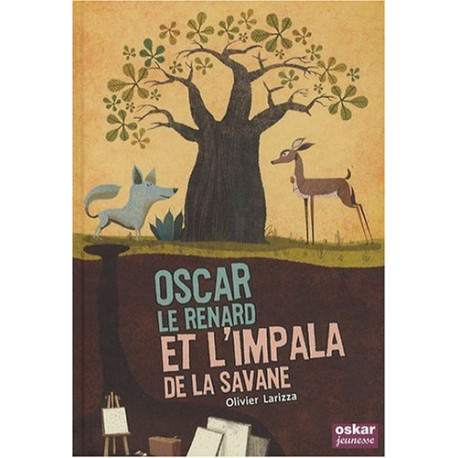 Oscar le renard et l'impala de la savane Oscar le renard et l'impala de la savane