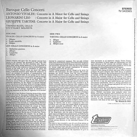 Baroque Cello Concerti Baroque Cello Concerti