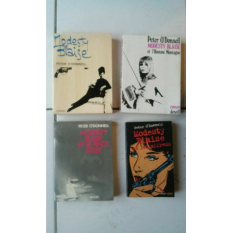 lot Peter O'Donnell 4 MODESTY BLAISE montagne le pince fesse les... lot Peter O'Donnell 4 MODESTY BLAISE montagne le pince fesse les...