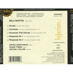 Sonata For Unaccompanied Violin / Two Rhapsodies / Romanian Folk...