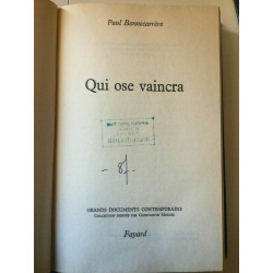 Qui ose vaincra Robert laffont