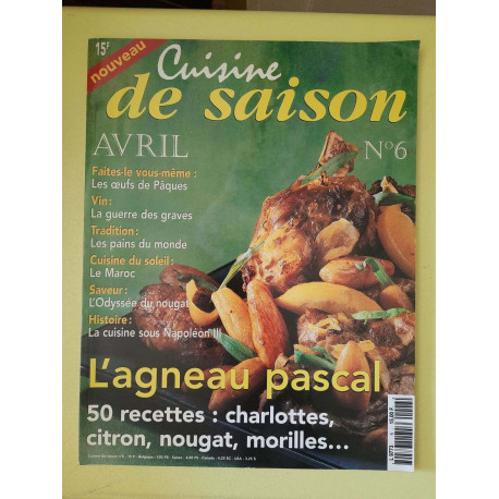 Cuisine De Saison Nº6/ Avril 1996 Cuisine De Saison Nº6/ Avril 1996