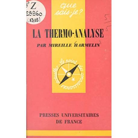 La thermo-analyse