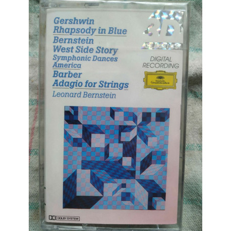 Gershwin Rhapsody in Blue Leonard Bernstein Cassette Audio NEUVE... Gershwin Rhapsody in Blue Leonard Bernstein Cassette Audio NEUVE...