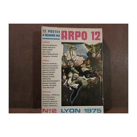 12 POETES d'aujourd'hui ARPO 12