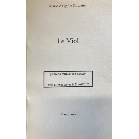 Le Viol Le Viol
