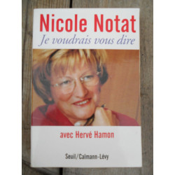 Nicole notat je voudrais vous dire avec Hervé hamon seuil