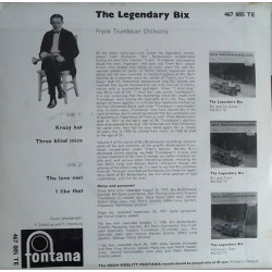 The Legendary Bix Beiderbecke (Frank Trumbauer Orchestra)