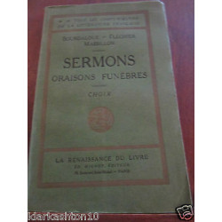 Bourdaloue Fléchier Massillon Sermons oraisons funèbres...