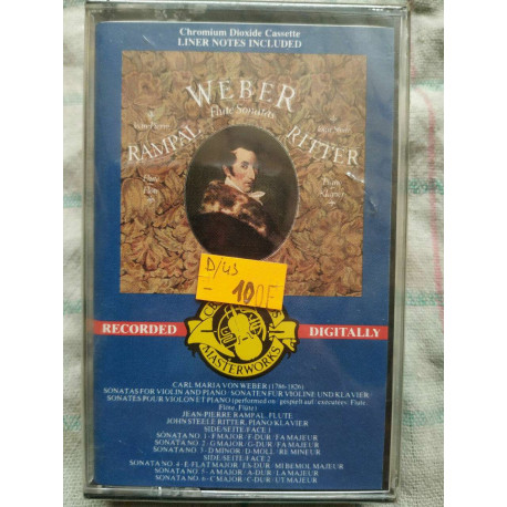 Weber Rampal Ritter Cassette Audio K7 NEUVE SOUS BLISTER
