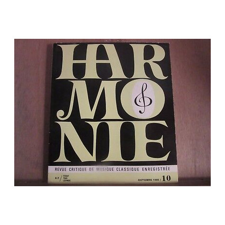 Harmonie n10 Revue critique de Musique classique enregistrée...