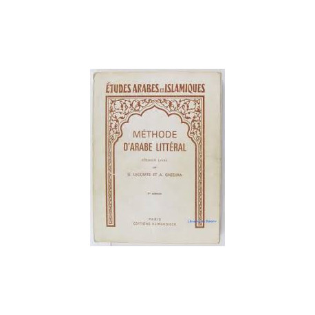 Méthode d'arabe littéral Méthode d'arabe littéral