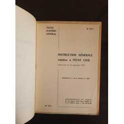 Instruction Générale relative à L'Etat Civil n 1043 1975