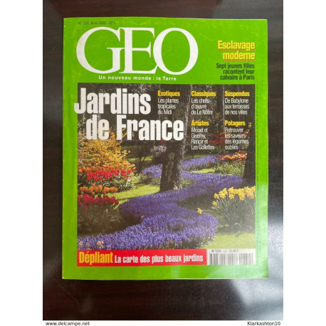 Geo Nº 230 - Un Nouveau Monde / Jardins de France Exotiques Les... Geo Nº 230 - Un Nouveau Monde / Jardins de France Exotiques Les...