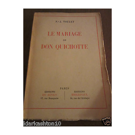 toulet Le Mariage de Don quichotte