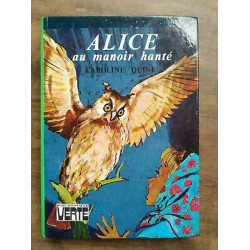 Alice au manoir hanté Bibliothèque verte