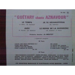 Guétary chante aznavour Le temps-Je te réchaufferai 45t EG 829