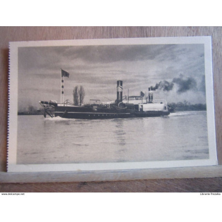 Remorqueur à roues sur le Rhin- Héliogravure des Dernières... Remorqueur à roues sur le Rhin- Héliogravure des Dernières...