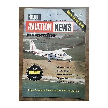 Aviation News Magazine vol 15 Nº 12 31 Oct 13 nov 1986