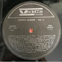 Effetti Sonori Vol. 1 - Sound Effects