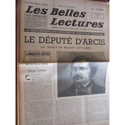 Les Belles Lectures n74 du 6 au 12 Août 1947 h balzac Le Député...