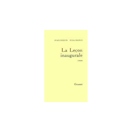 La Lecon Inaugurale La Lecon Inaugurale