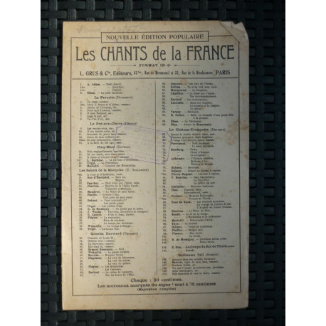 Partition Cappeau de Roquemaure Noël Les Chants de la France L.... Partition Cappeau de Roquemaure Noël Les Chants de la France L....