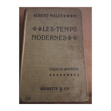Les Temps modernes classe de quatrième Hachette cie