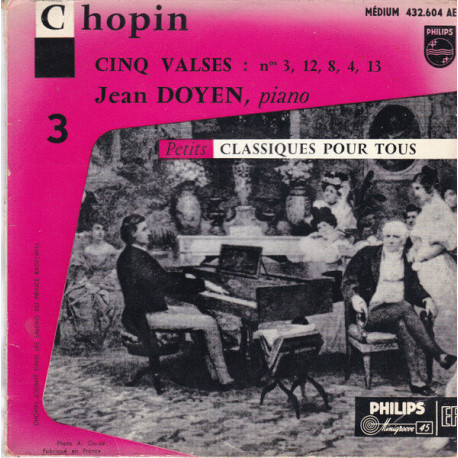 Vol. 3 - Cinq Valses: N° 3 12 8 4 13