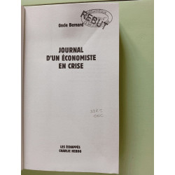 Le Journal d'un économiste en crise