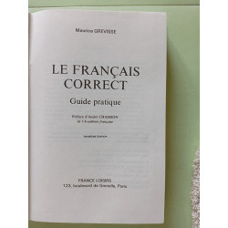 Le francais correct guide pratique
