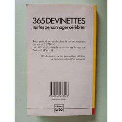 365 devinettes sur les personnages célèbres