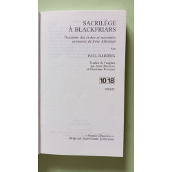 Sacrilège à blackfriars